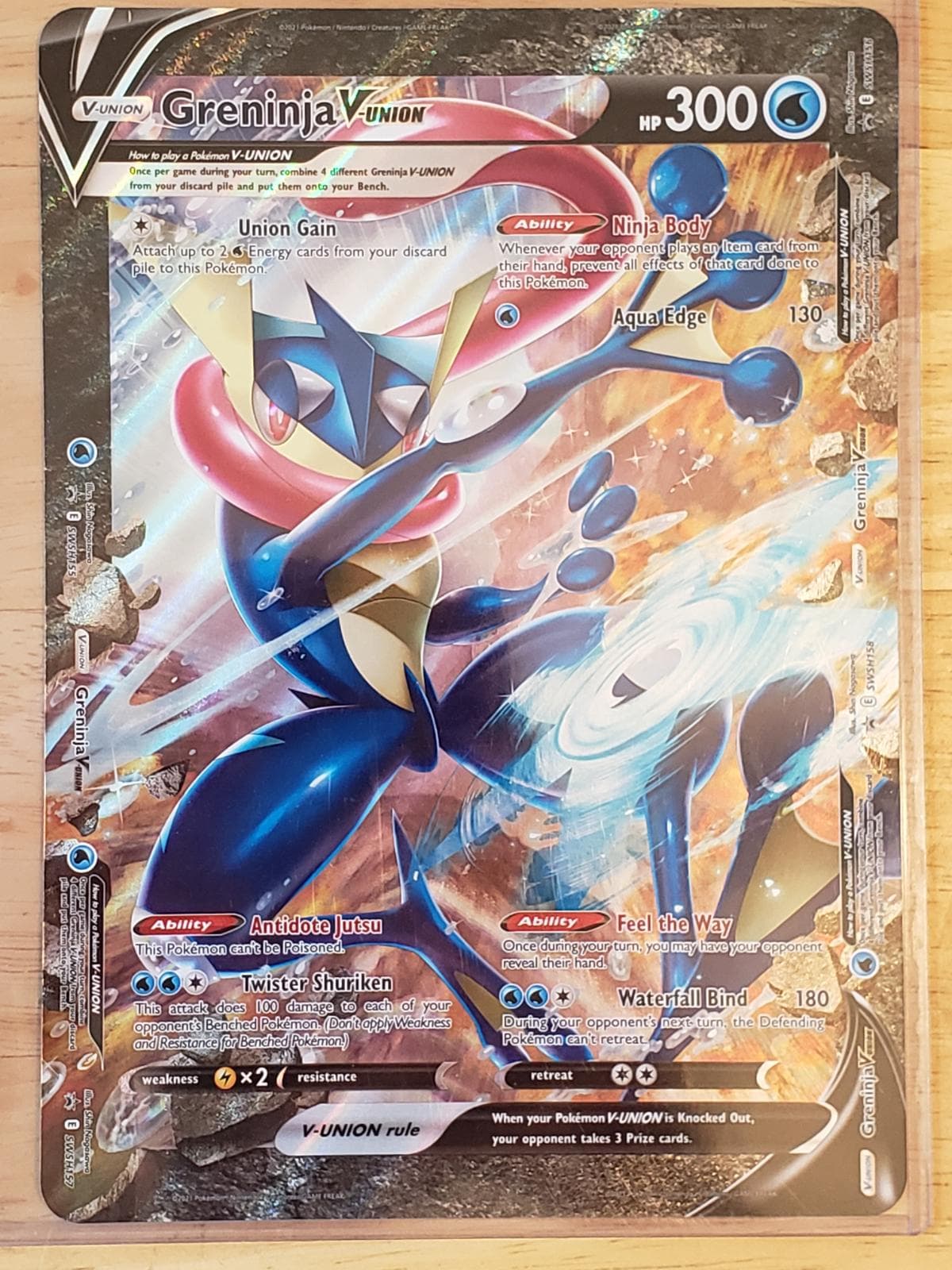 Greninja V-UNION [Jumbo] #155 — Pokemon Promo