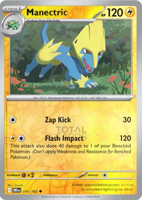Manectric [Reverse Holo] #76 — Pokemon Destined Rivals