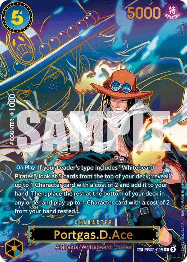 Portgas.D.Ace [SP] EB02-028 — One Piece Carrying on His Will