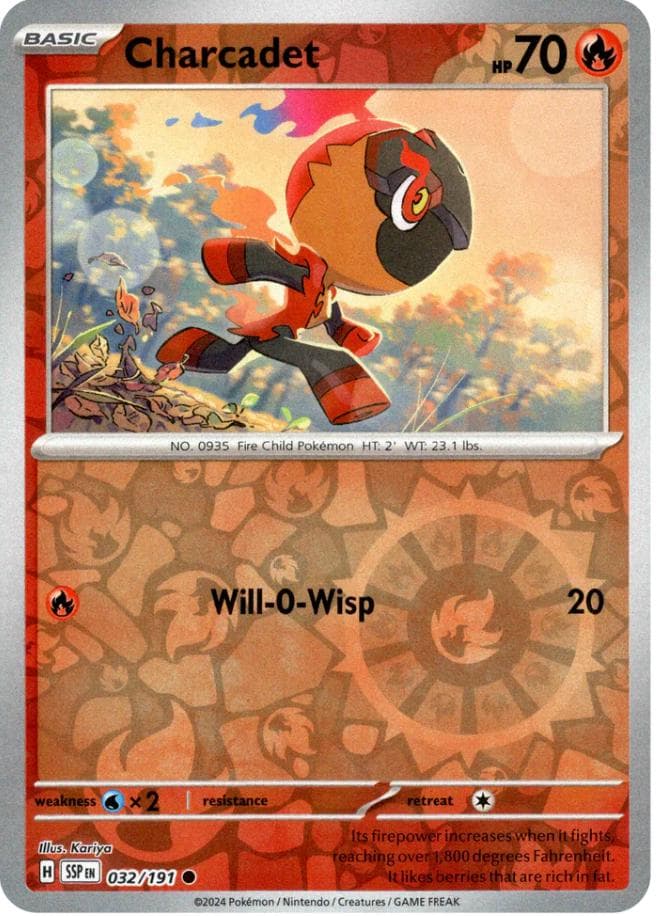 Charcadet [Reverse Holo] #32 — Pokemon Surging Sparks