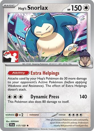 Hop's Snorlax [Prize Pack Series 7] #117 — Pokemon Journey Together