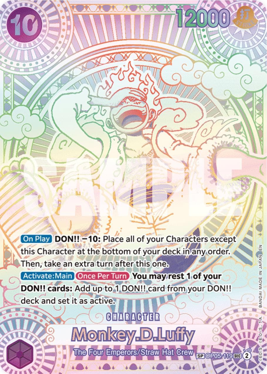 Monkey.D.Luffy [SP Silver] OP05-119 — One Piece Fist of Divine Speed