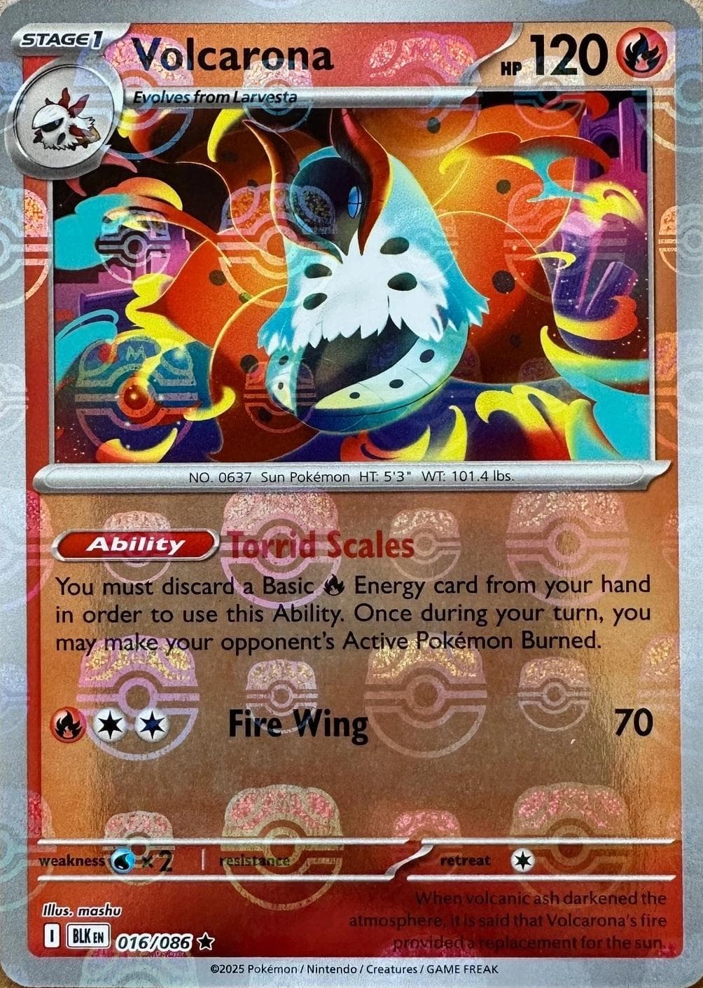 Volcarona [Master Ball] #16 — Pokemon Black Bolt
