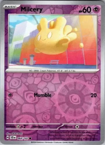 Milcery [Reverse Holo] #64 — Pokemon Stellar Crown