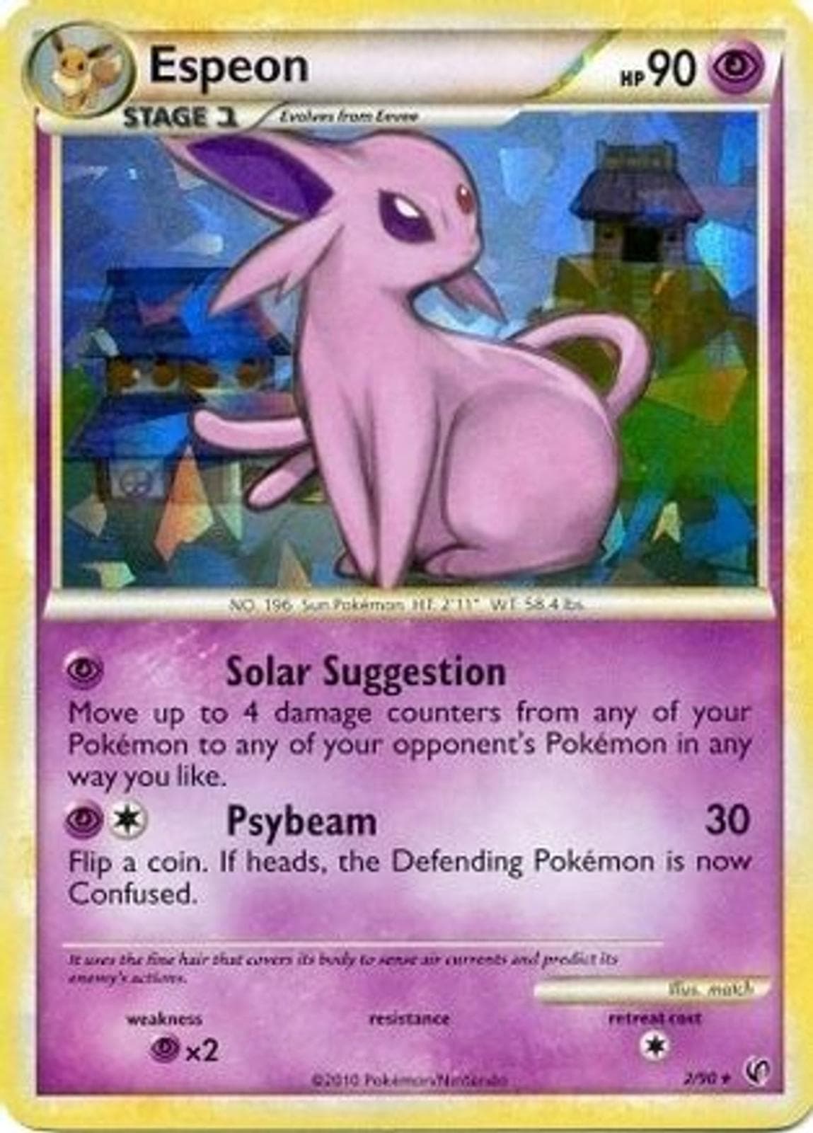 Espeon [Cracked Ice Holo] #2 — Pokemon Undaunted
