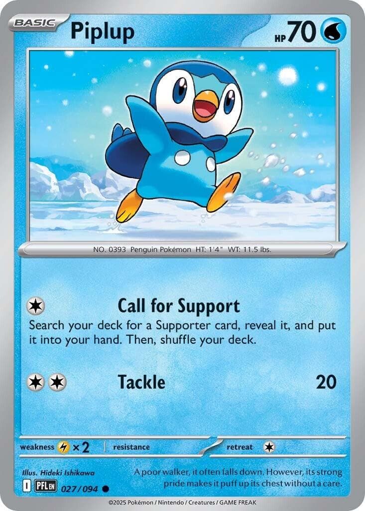 Piplup #27 — Pokemon Phantasmal Flames