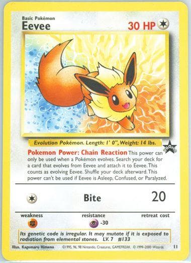 Eevee [Jr Stamp Rally] #11 — Pokemon Promo