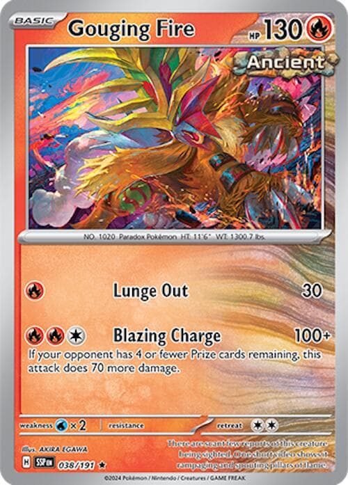 Gouging Fire [Holo] #38 — Pokemon Surging Sparks