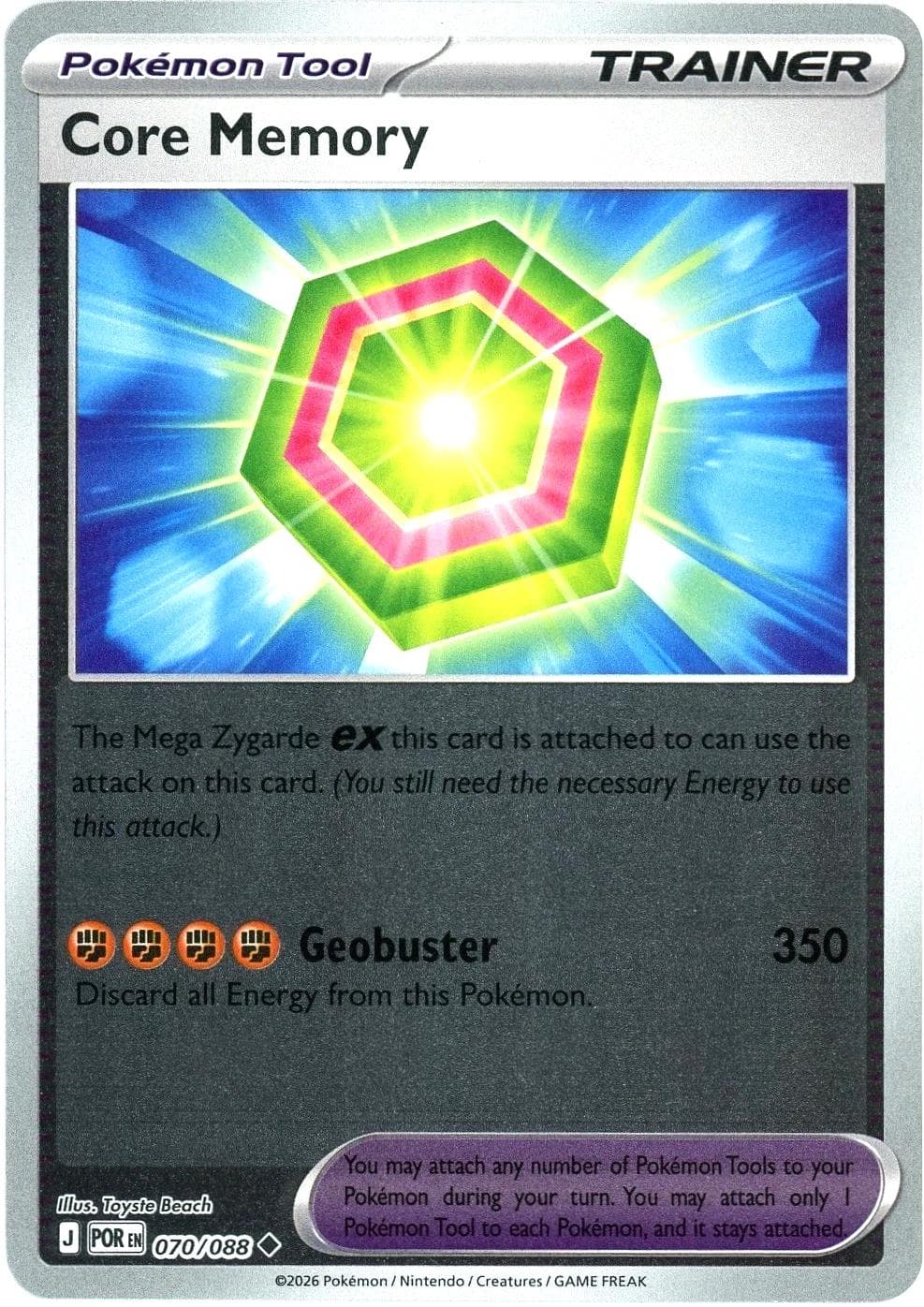 Core Memory [Reverse Holo] #70 — Pokemon Perfect Order