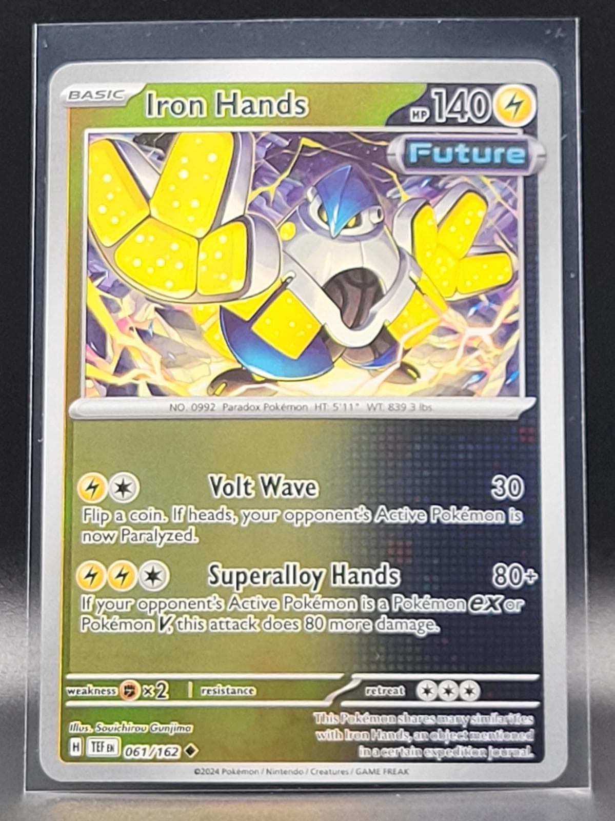 Iron Hands [Reverse Holo] #61 — Pokemon Temporal Forces
