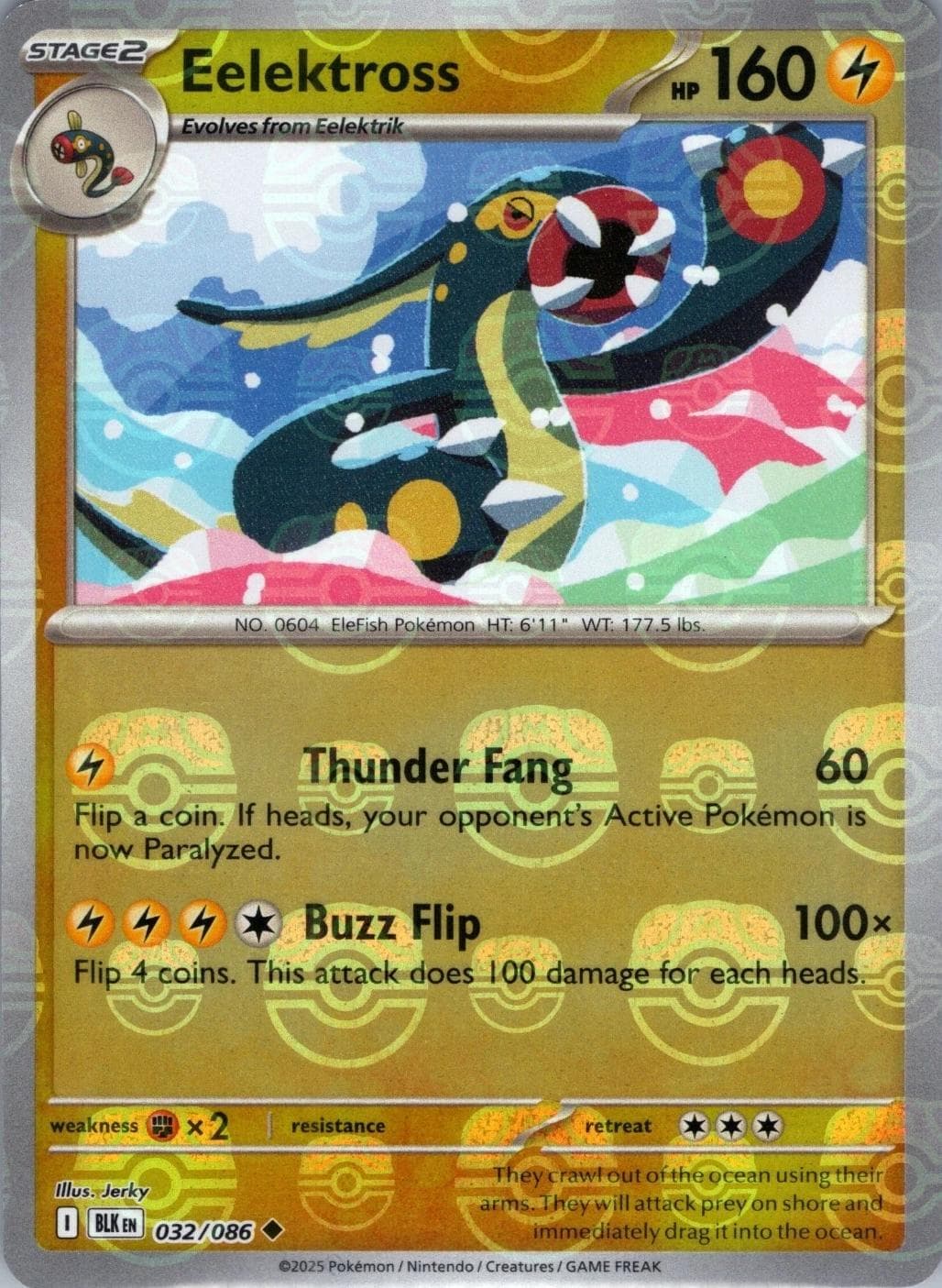 Eelektross [Master Ball] #32 — Pokemon Black Bolt