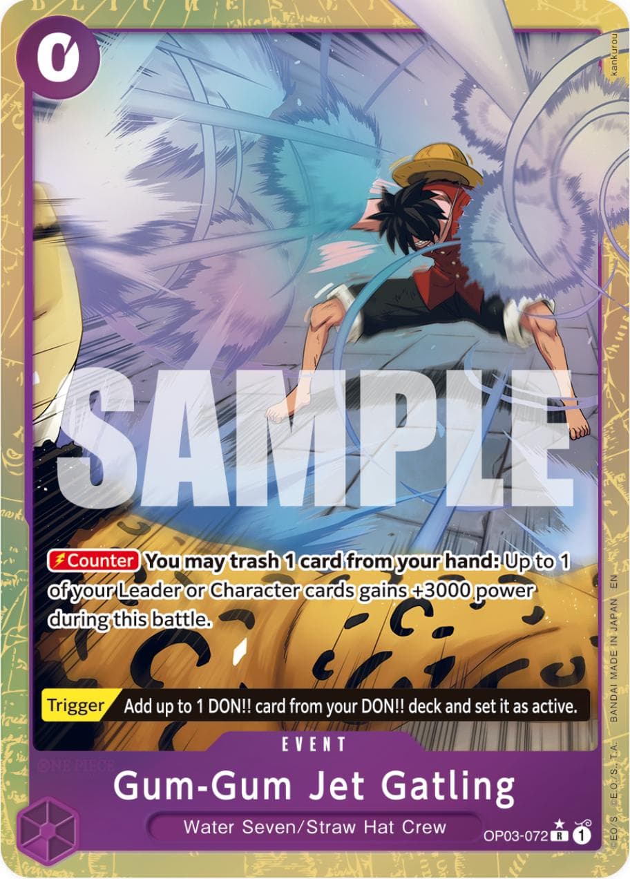 Gum-Gum Jet Gatling [Alternate Art PRB-02] OP03-072 — One Piece Premium Booster 2
