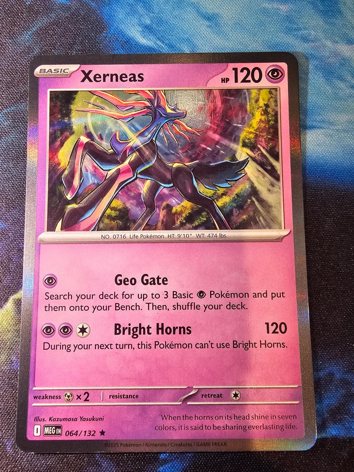Xerneas [Reverse Holo] #64 — Pokemon Mega Evolution