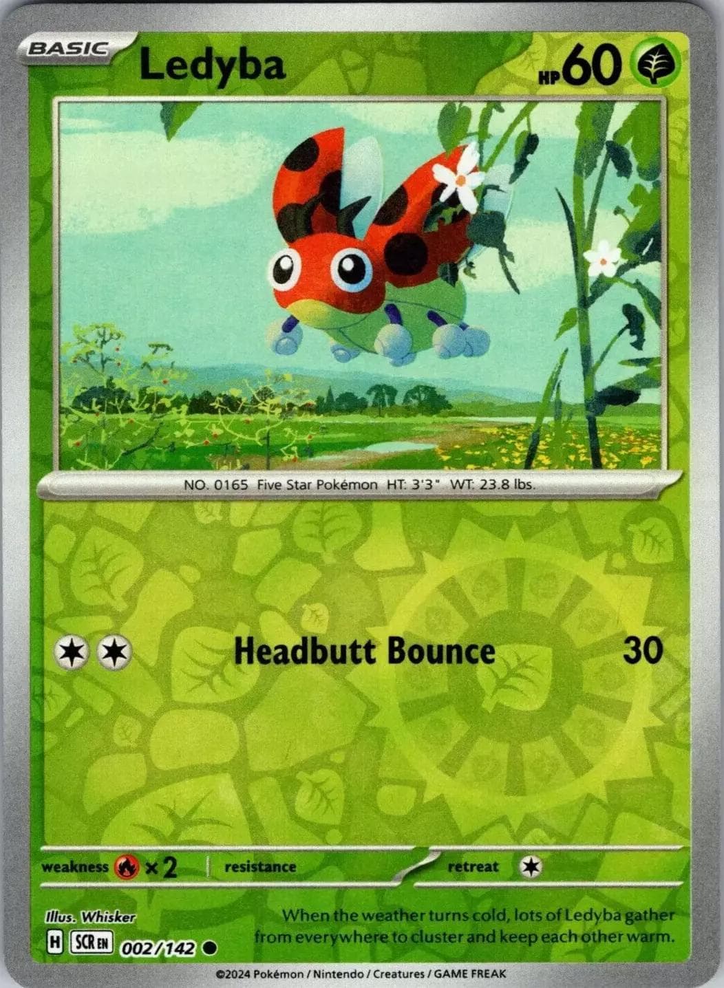 Ledyba [Reverse Holo] #2 — Pokemon Stellar Crown
