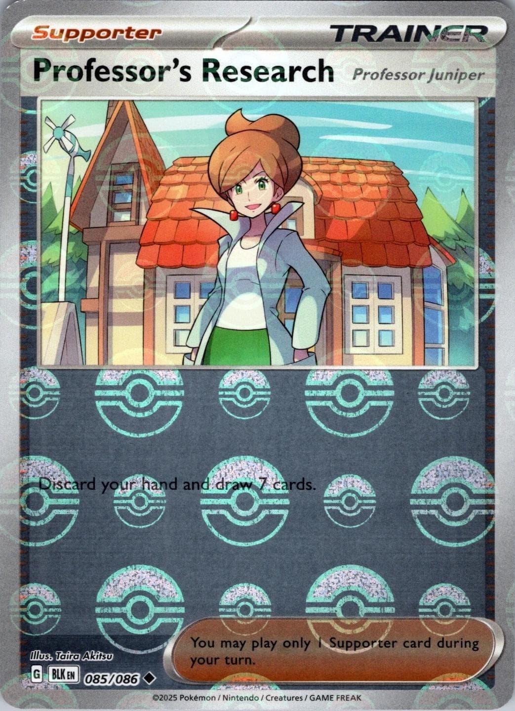 Professor's Research: Professor Juniper [Poke Ball] #85 — Pokemon Black Bolt