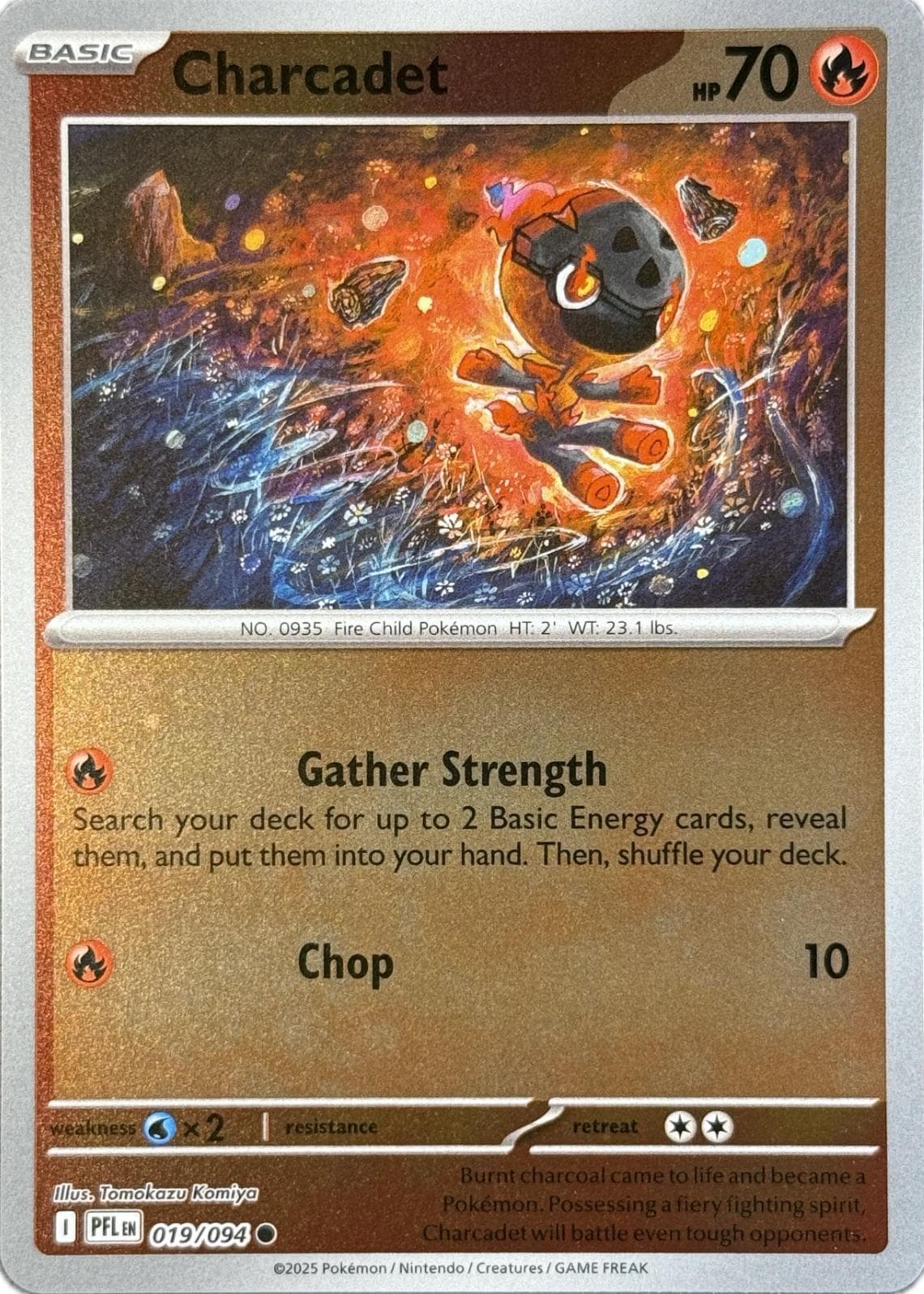 Charcadet [Reverse Holo] #19 — Pokemon Phantasmal Flames