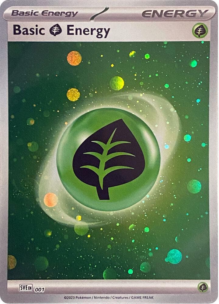 Basic Grass Energy [Cosmos Holo] #1 — Pokemon Scarlet & Violet Energy