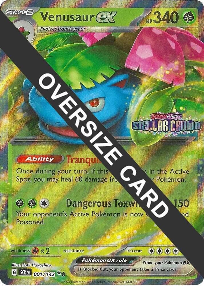 Venusaur Ex [Jumbo] #1 — Pokemon Stellar Crown