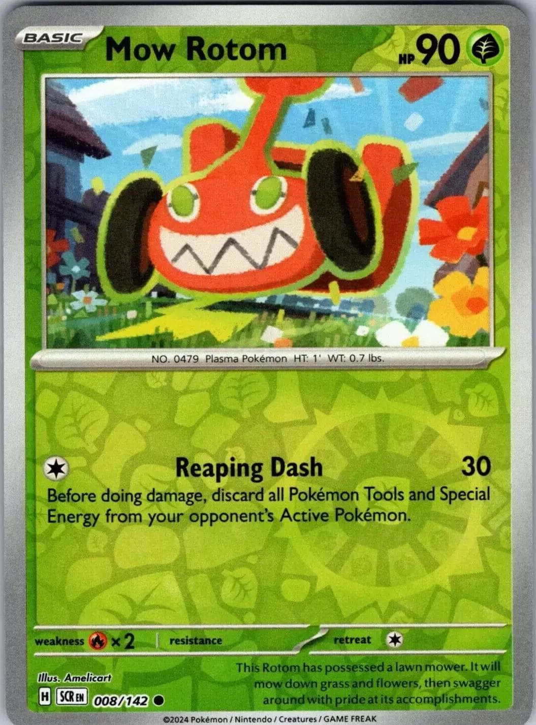 Mow Rotom [Reverse Holo] #8 — Pokemon Stellar Crown