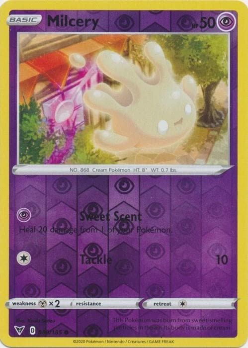 Milcery [Reverse Holo] #80 — Pokemon Vivid Voltage