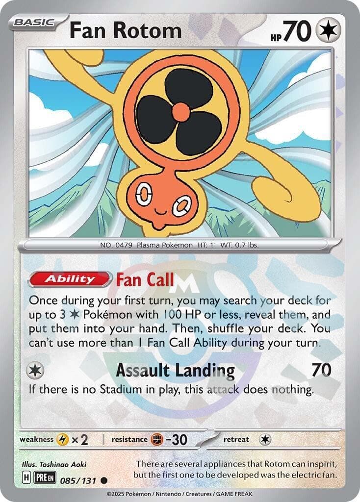 Fan Rotom [Master Ball] #85 — Pokemon Prismatic Evolutions