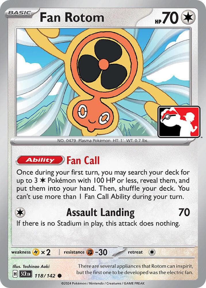 Fan Rotom [Prize Pack] #118 — Pokemon Stellar Crown