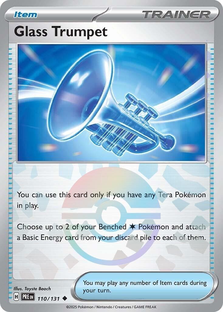 Glass Trumpet [Poke Ball] #110 — Pokemon Prismatic Evolutions