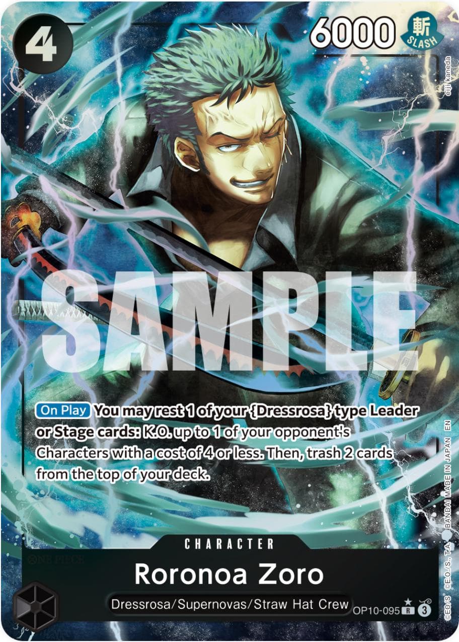 Roronoa Zoro [Alternate Art PRB-02] OP10-095 — One Piece Premium Booster 2