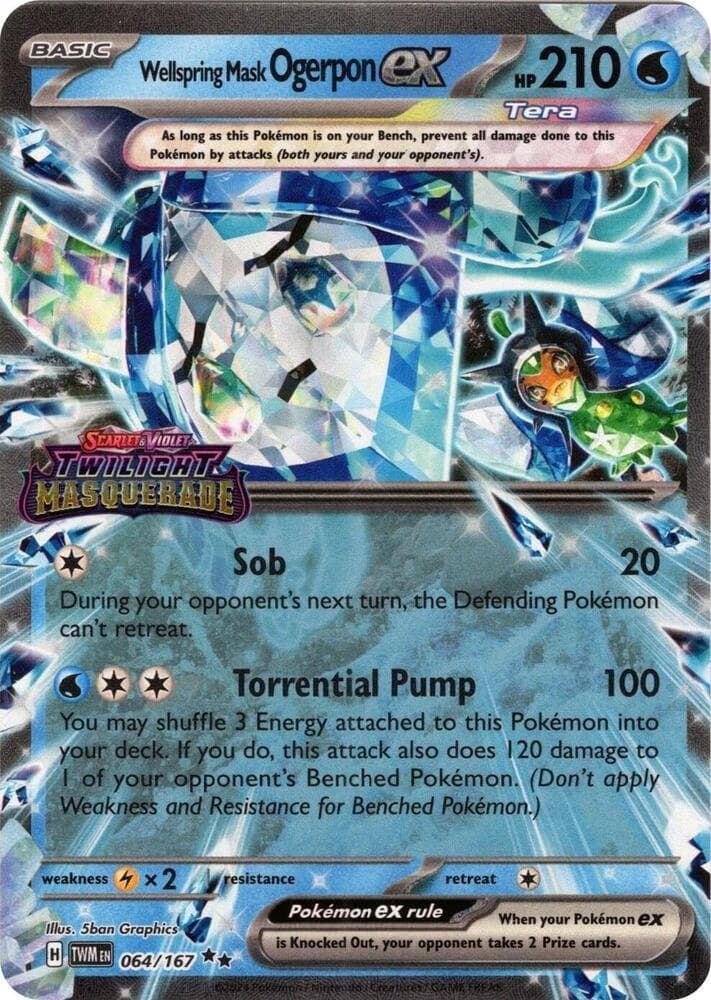 Wellspring Mask Ogerpon [Stamped] #64 — Pokemon Twilight Masquerade
