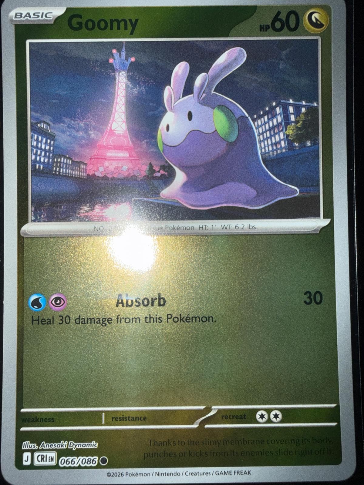 Goomy [Reverse Holo] #66 — Pokemon Chaos Rising