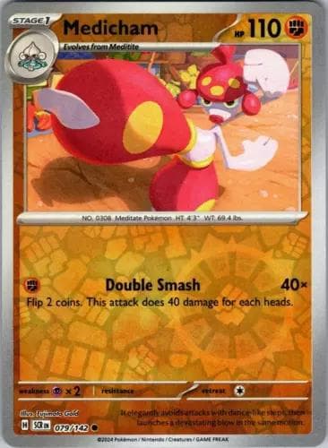 Medicham [Reverse Holo] #79 — Pokemon Stellar Crown