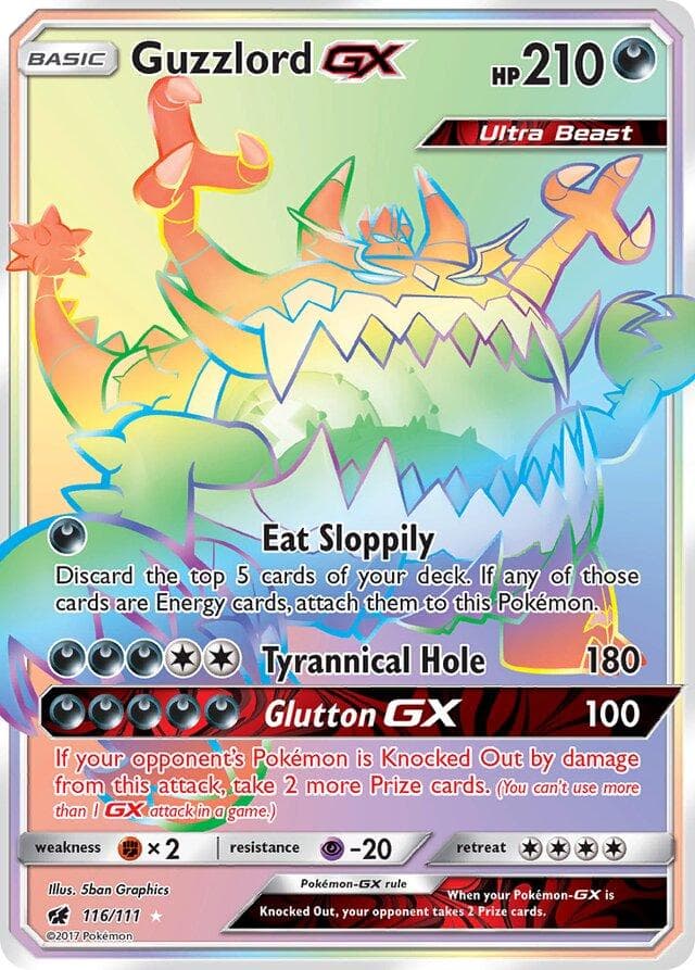 Guzzlord GX #116 — Pokemon Crimson Invasion