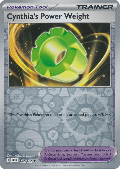 Cynthia's Power Weight [Reverse Holo] #162 — Pokemon Destined Rivals