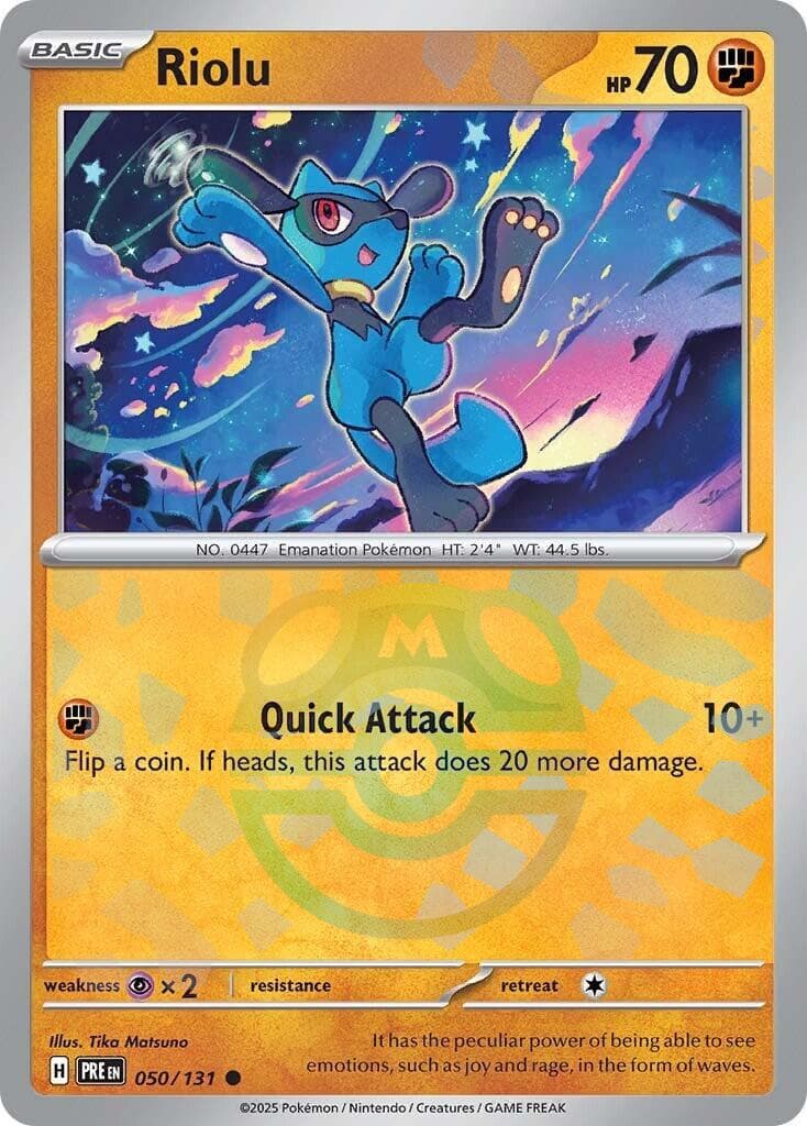 Riolu [Master Ball] #50 — Pokemon Prismatic Evolutions