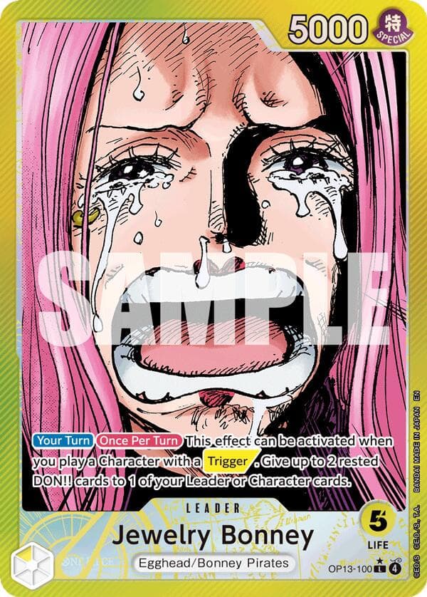 Jewelry Bonney [Alternate Art] OP13-100 — One Piece Carrying on His Will