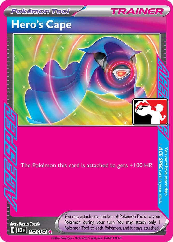 Hero's Cape [Prize Pack] #152 — Pokemon Temporal Forces