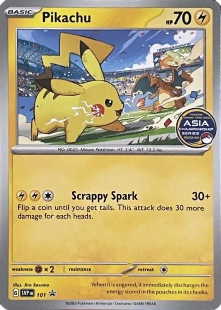 Pikachu [Asia Championship Series 2023-24] #101 — Pokemon Promo
