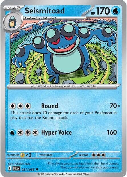 Seismitoad #21 — Pokemon Black Bolt
