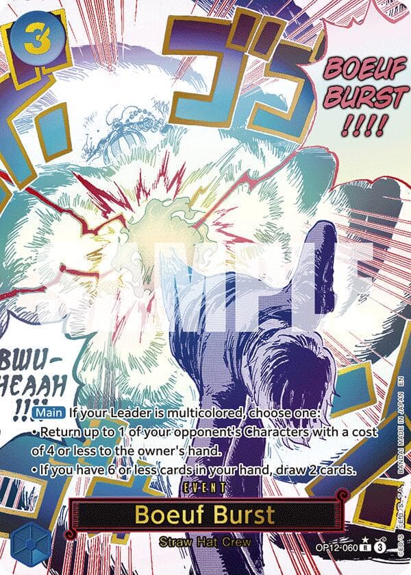 Boeuf Burst [Alternate Art] OP12-060 — One Piece Legacy of the Master