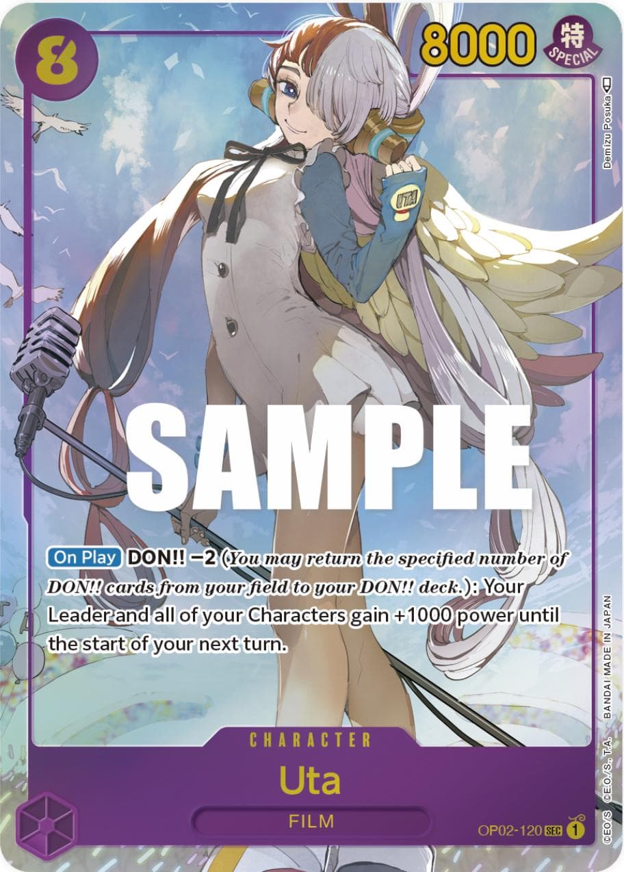 Uta [Alternate Art] OP02-120 — One Piece Paramount War