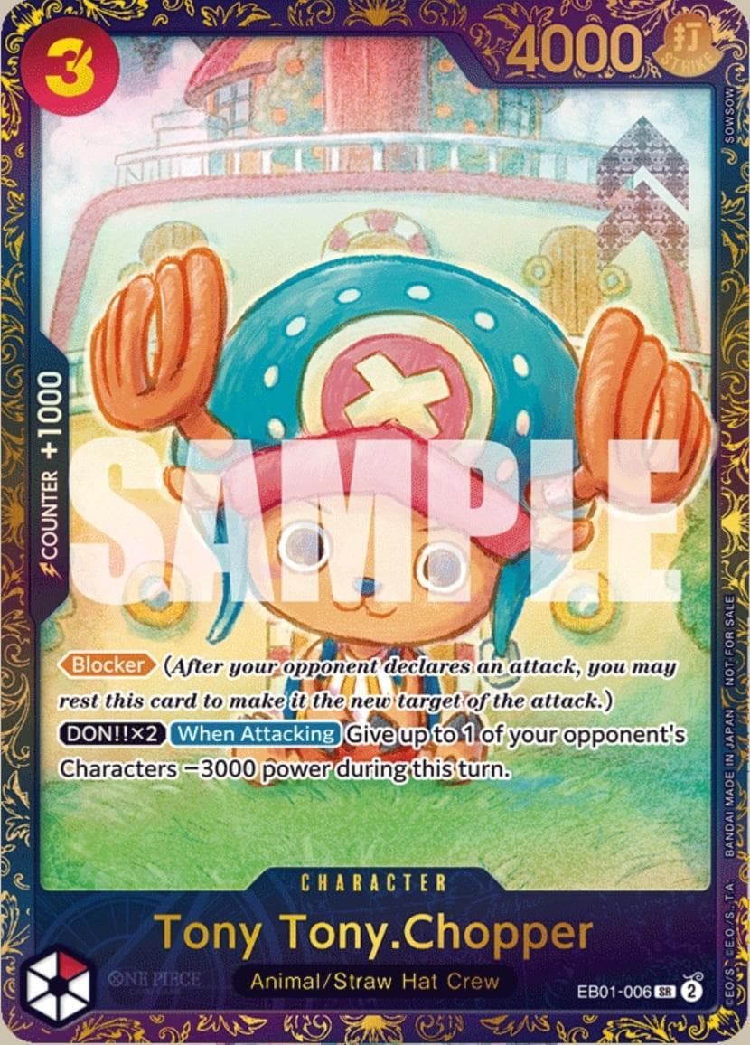 Tony Tony.Chopper [Treasure Cup Prize] EB01-006 — One Piece Extra Booster Memorial Collection
