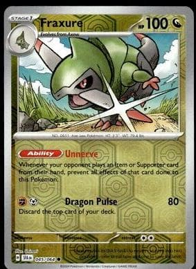 Fraxure [Reverse Holo] #45 — Pokemon Shrouded Fable