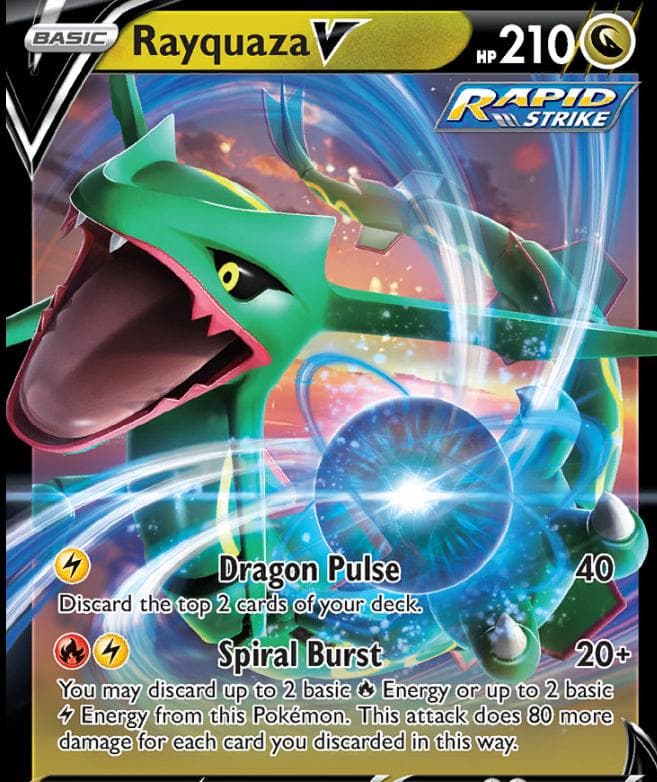 Rayquaza V [Jumbo] #100 — Pokemon Crown Zenith