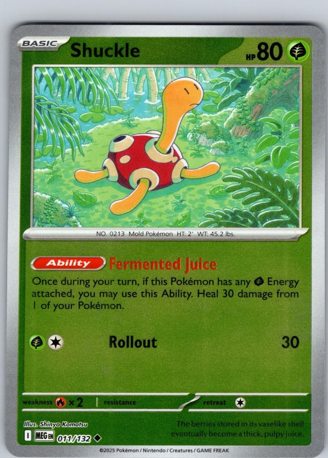 Shuckle [Reverse Holo] #11 — Pokemon Mega Evolution