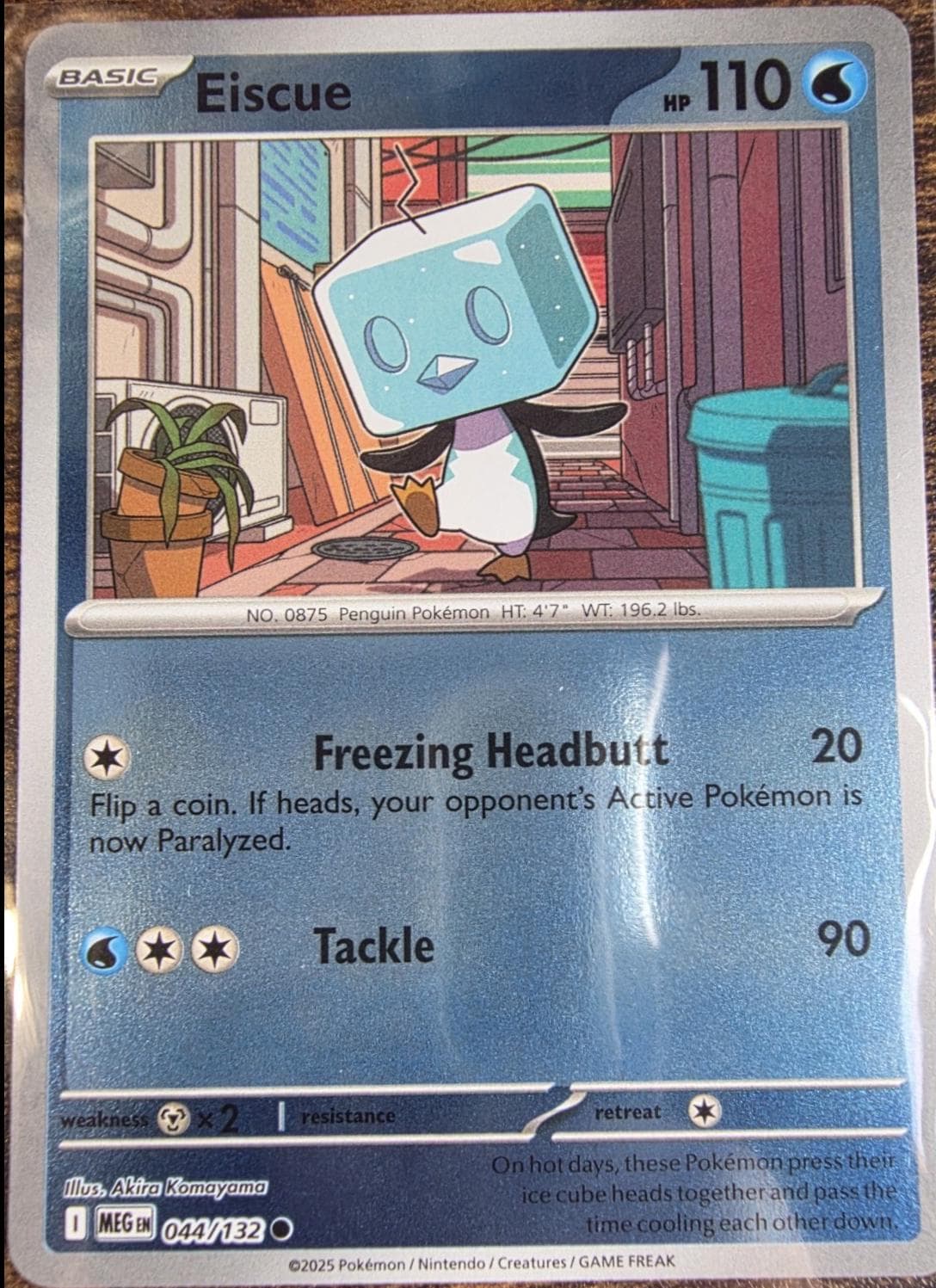 Eiscue [Reverse Holo] #44 — Pokemon Mega Evolution