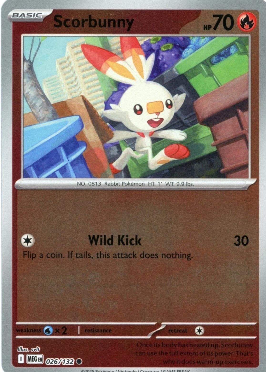 Scorbunny [Reverse Holo] #26 — Pokemon Mega Evolution