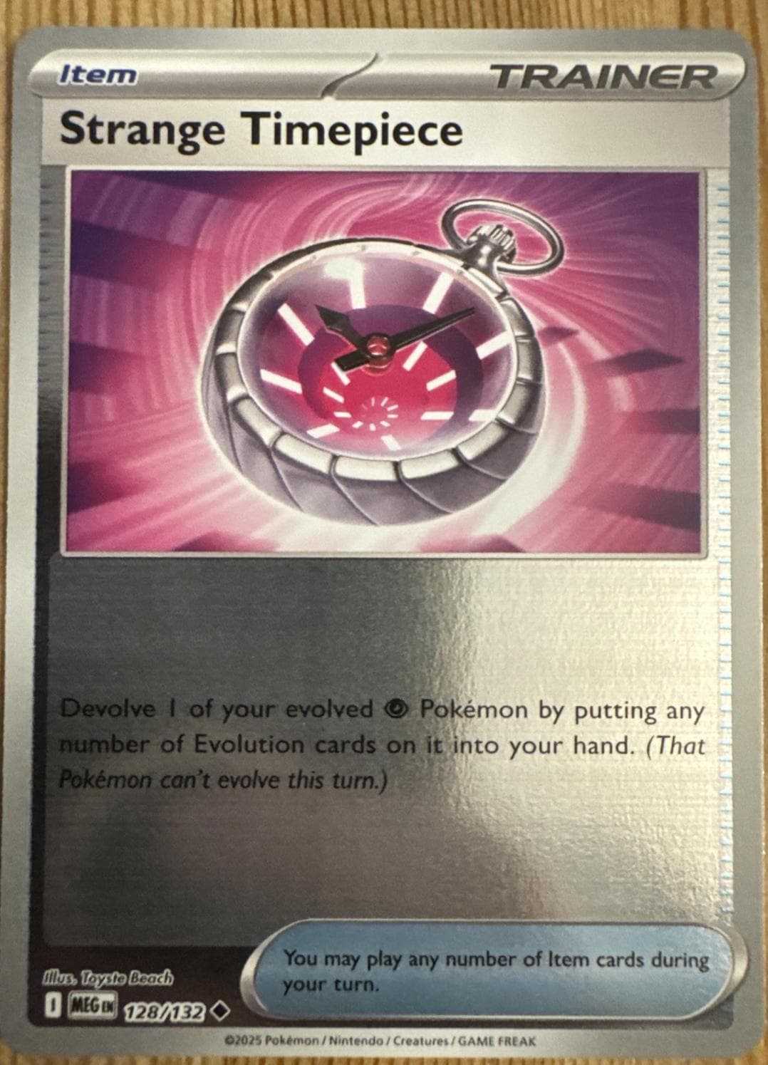 Strange Timepiece [Reverse Holo] #128 — Pokemon Mega Evolution
