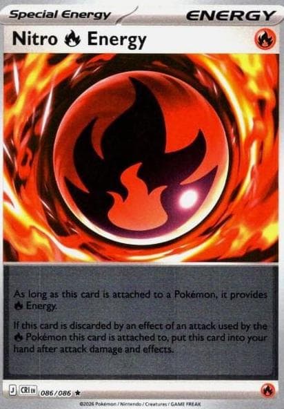 Nitro R Energy [Reverse Holo] #86 — Pokemon Chaos Rising
