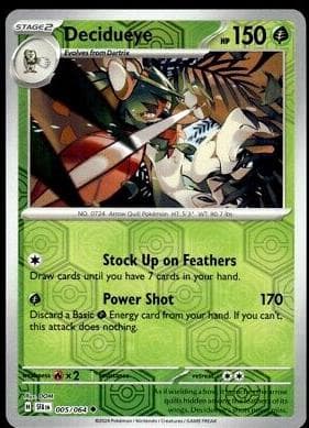 Decidueye [Reverse Holo] #5 — Pokemon Shrouded Fable