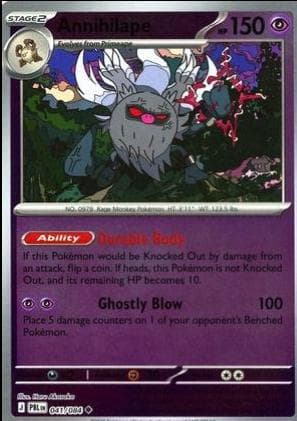 Annihilape [Reverse Holo] #41 — Pokemon Pitch Black